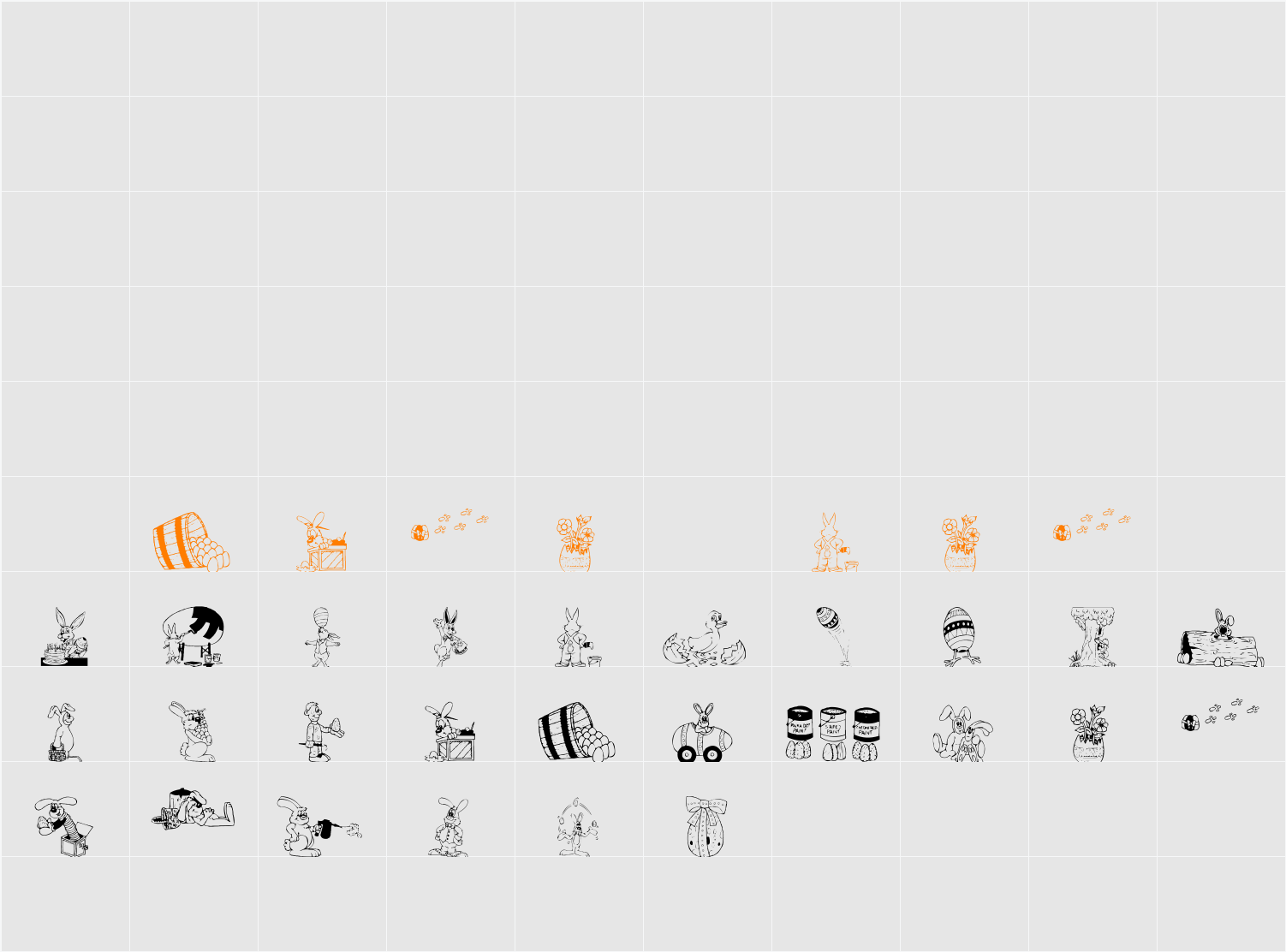 DT Hip Hop Character Map