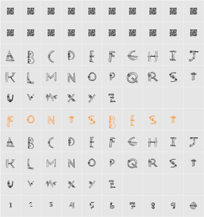 ModenPost Character Map