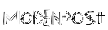 ModenPost Font Image