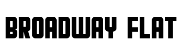 Broadway Flat Font Image