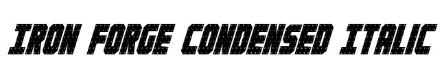 Iron Forge Condensed Italic