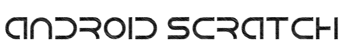 Android Scratch Font Image