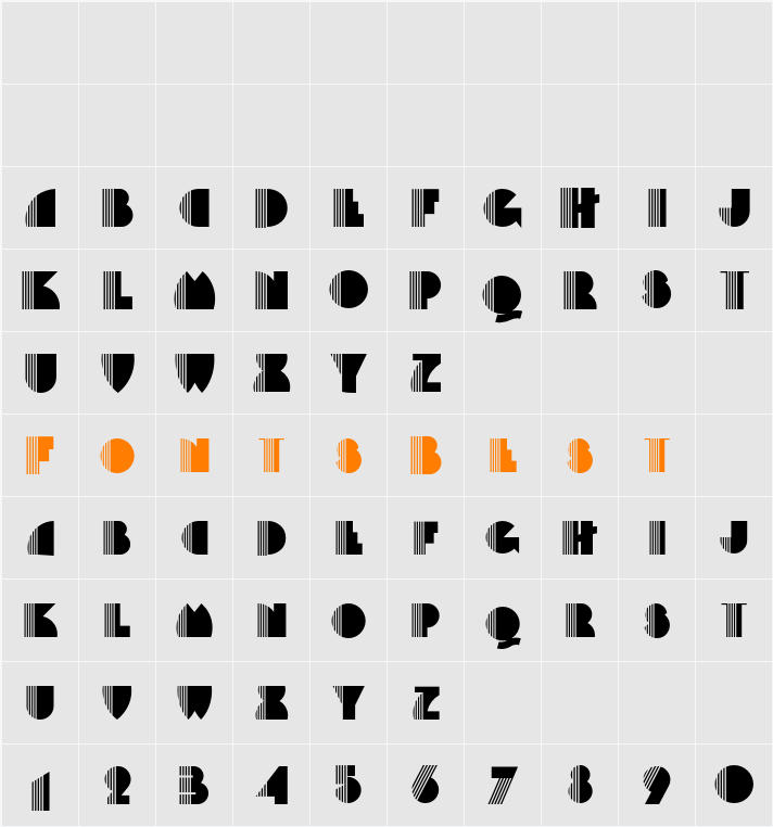 Backstage Pass NF Character Map