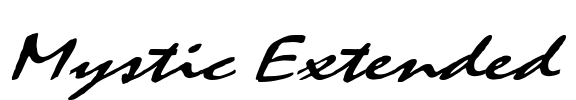 Mystic Extended Font Image