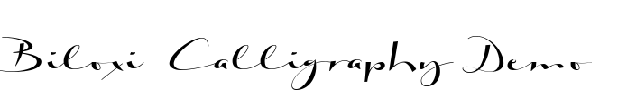 Biloxi Calligraphy Demo