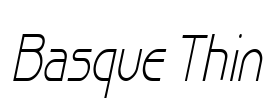 Basque Thin Font Image