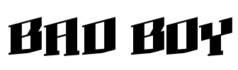 BAD BOY Font Image