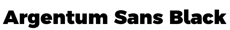 Argentum Sans Black Font Image