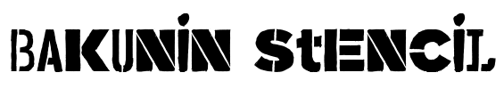 Bakunin Stencil Font Image
