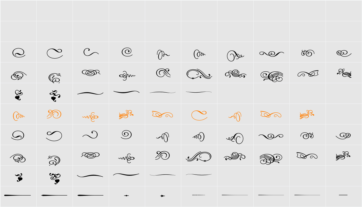 Dalliance Character Map