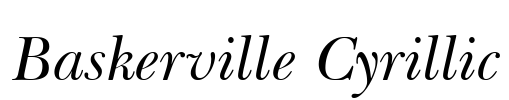 Baskerville Cyrillic
