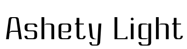 Ashety Light Font Image