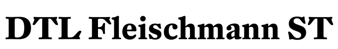 DTL Fleischmann ST Font Image
