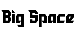 Big Space Font Image