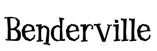 Benderville Font Image