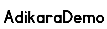 AdikaraDemo Font Image