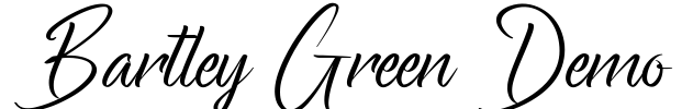 Bartley Green Demo Font Image