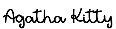 Agatha Kitty Font Image