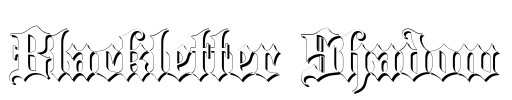 Blackletter Shadow Font Image