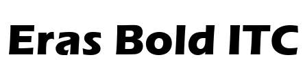 Eras Bold ITC