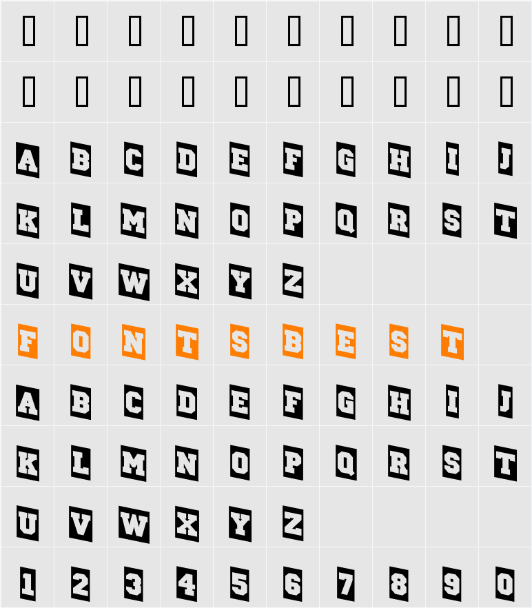a_CampusCmDn Character Map