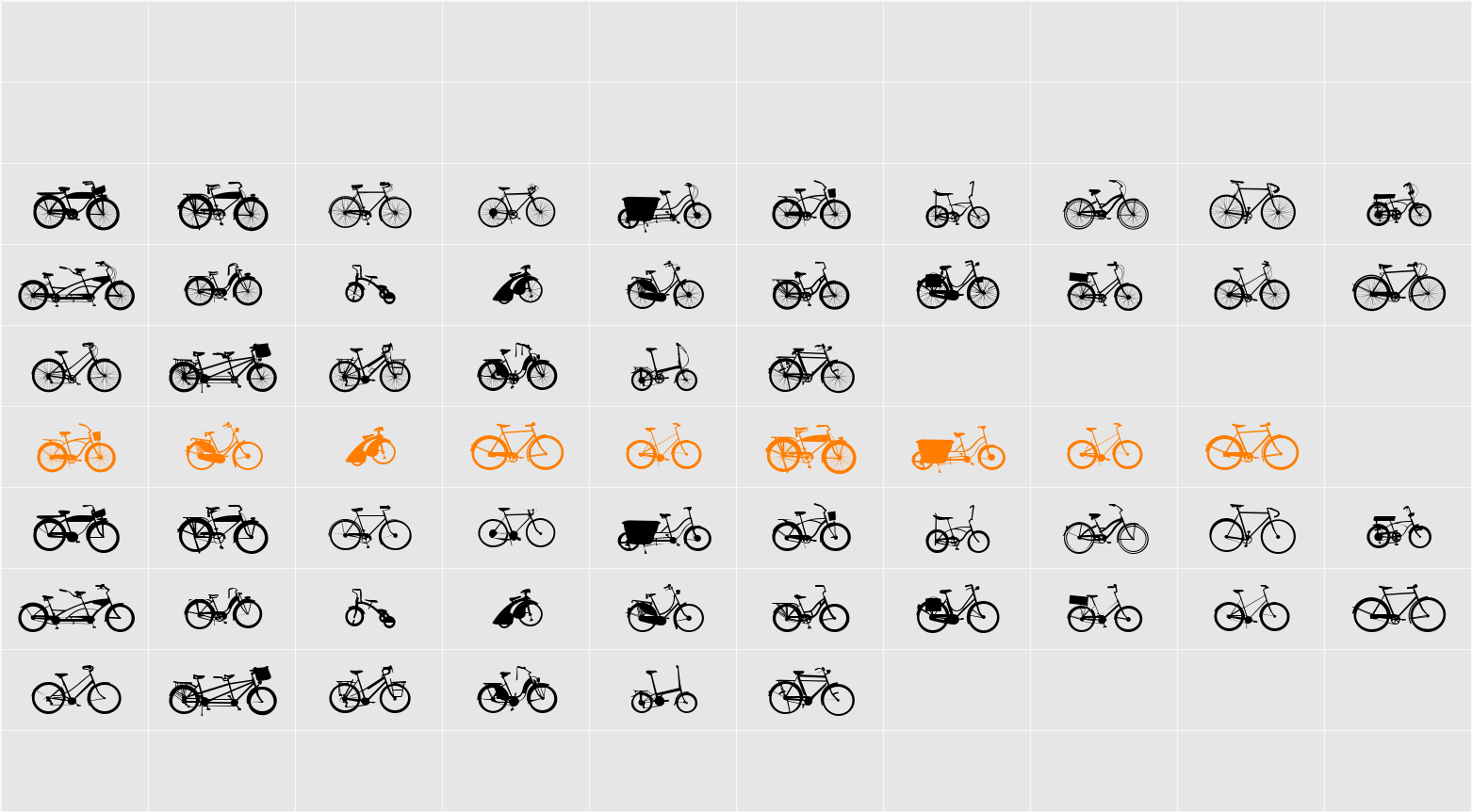 BIKES Character Map