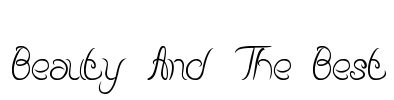 Beauty And The Best Font Image
