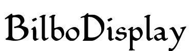 BilboDisplay Font Image
