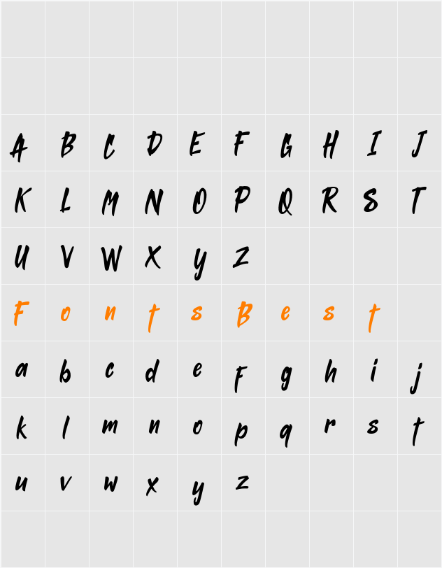 ABIMO FREE Character Map