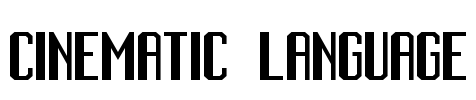 Cinematic Language Font Image