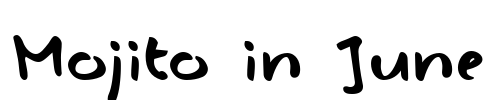 Mojito in June Font Image