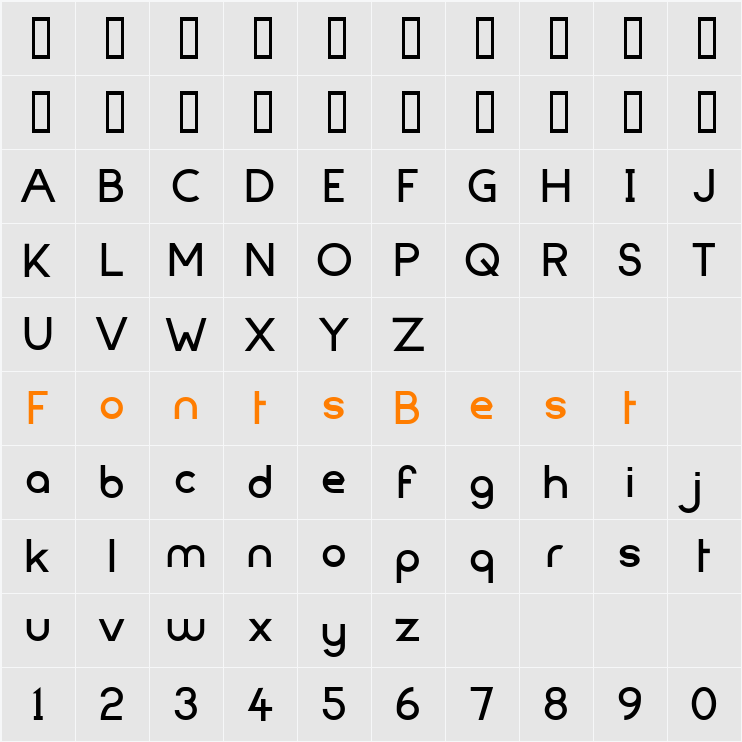 FortuneCity Character Map