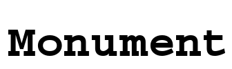 Monument Font Image