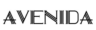 AVENIDA Font Image