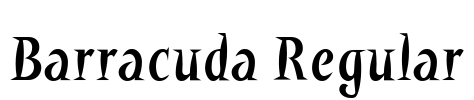 Barracuda Regular Font Image