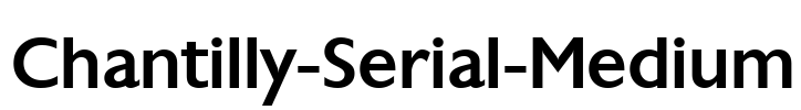 Chantilly-Serial-Medium Font Image