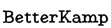 BetterKamp Font Image