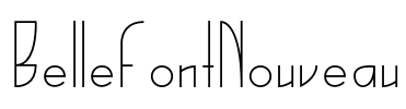 BelleFontNouveau Font Image