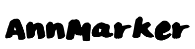 AnnMarker Font Image