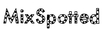 MixSpotted Font Image