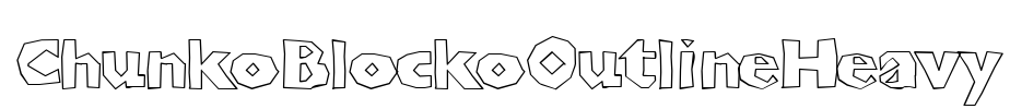 ChunkoBlockoOutlineHeavy Font Image