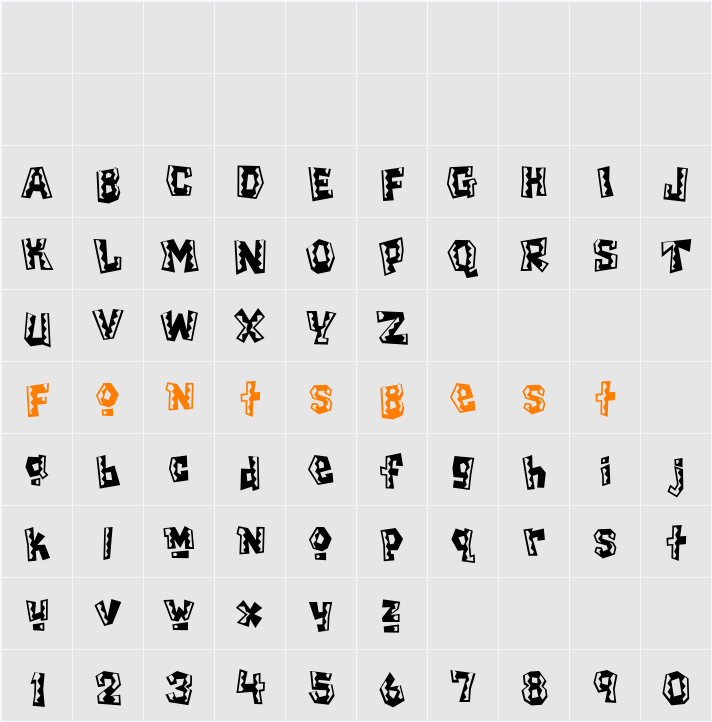 Chilada Character Map
