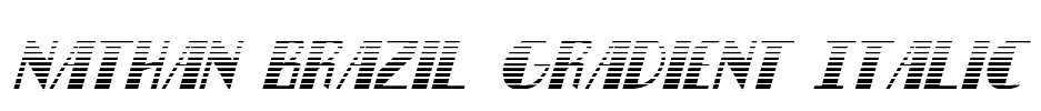 Nathan Brazil Gradient Italic