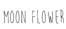 Moon Flower Font Image