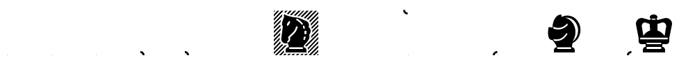 Chess Mediaeval Font Image
