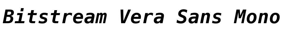 Bitstream Vera Sans Mono Font Image
