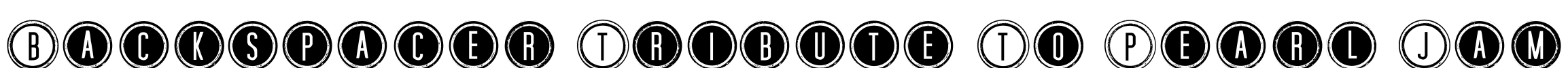 Backspacer Tribute To Pearl Jam Font Image