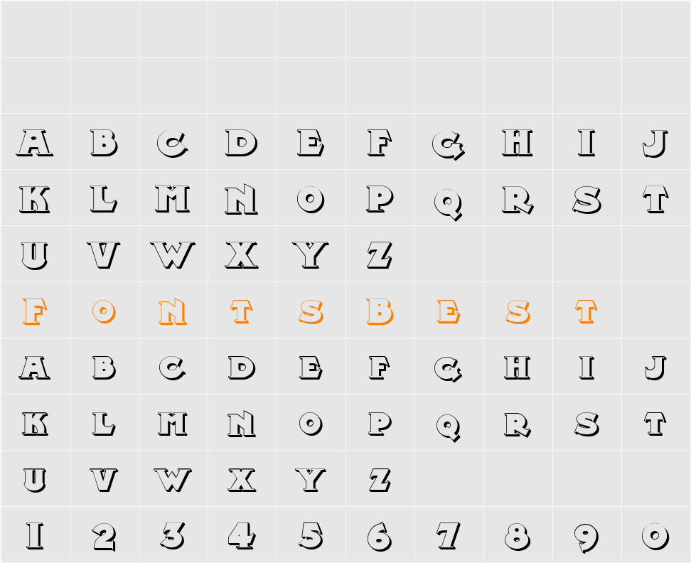 Midland Rail Shadow NF Character Map
