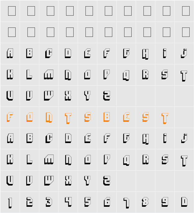 Bad Mofo Character Map