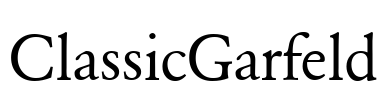 ClassicGarfeld Font Image